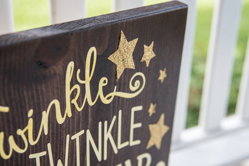 Twinkle Twinkle Little Star wood sign I Nursery decor I nursery sign I Home decor I wall hangings I wood wall art I wood signs image 3