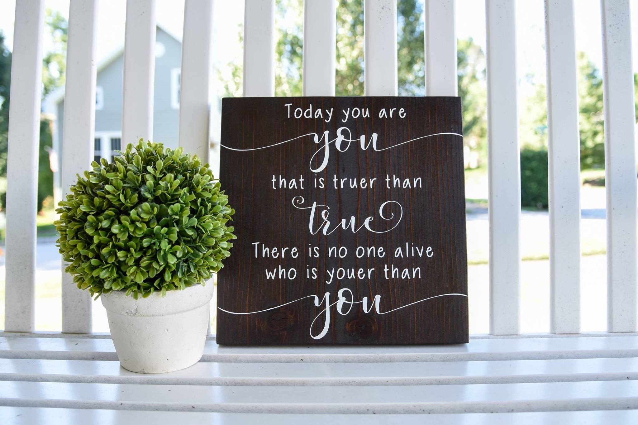 Today You Are You That is Truer Than True Wood Sign I Nursery | Etsy