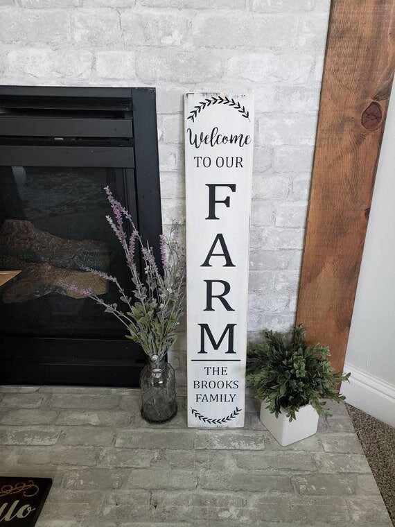 Welcome to Our Farm I Farm Sign I Custom Sign I Housewarming | Etsy