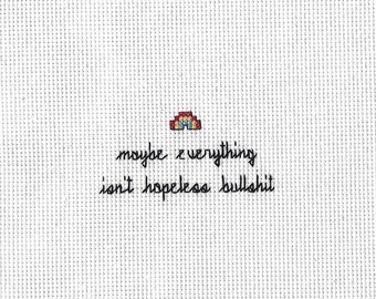 Hopeless Rainbow - Cross Stitch