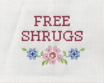 Free Shrugs - Cross stitch