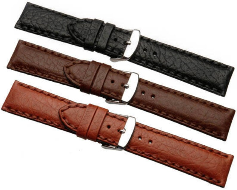 brown leather watch strap 18mm