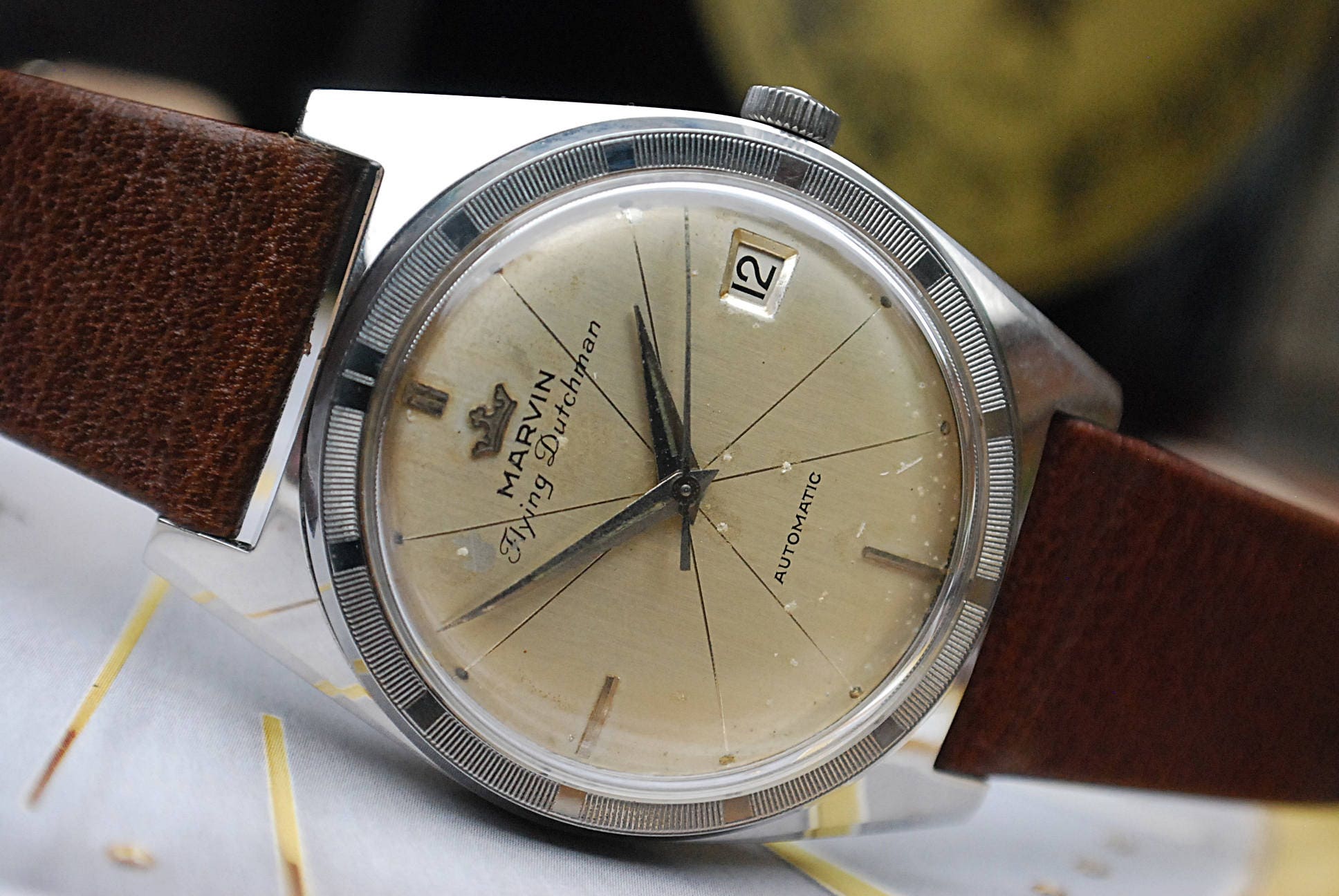 Marvin Flying Dutchman Automatic Gents Vintage KLM Airlines Watch