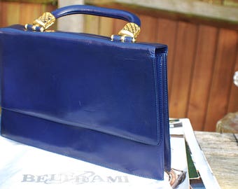 Beltrami Ladies Leather Vintage Handbag Made In Italy-Stunning!