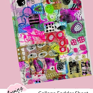 Collage Tear Sheet Mixed Media Collage Art Collage Sheet Collage Fodder Art Journaling Collage Paper Digital Download