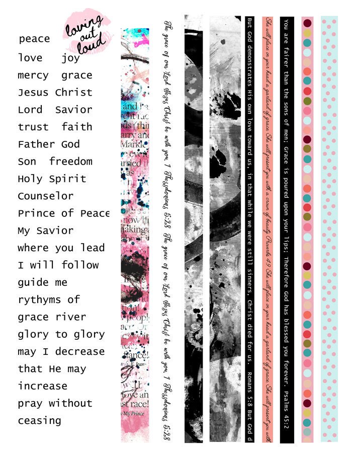 Bible Art Journaling Kit Digital Printable Scripture - Etsy