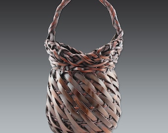 A.P. 予約済 - 松井智之作 備前焼 かびん 花入 茶花 壁掛け 花瓶