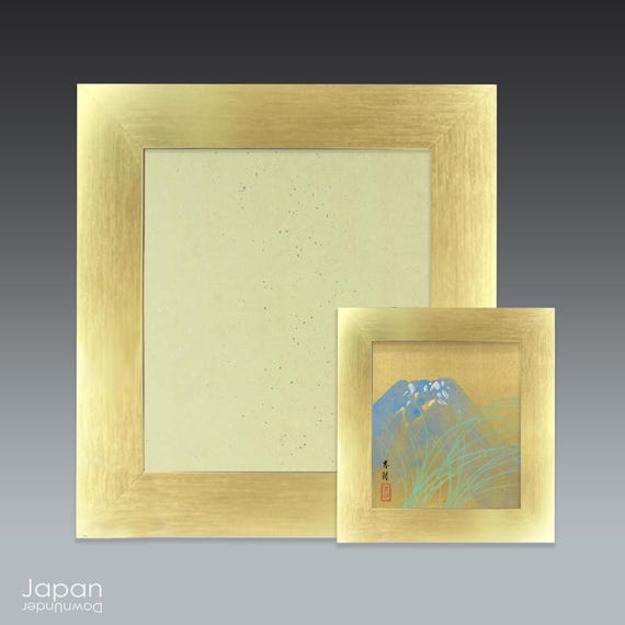 Japanese Gold Shikishi Frame: Elegant Wall Display for Nihonga