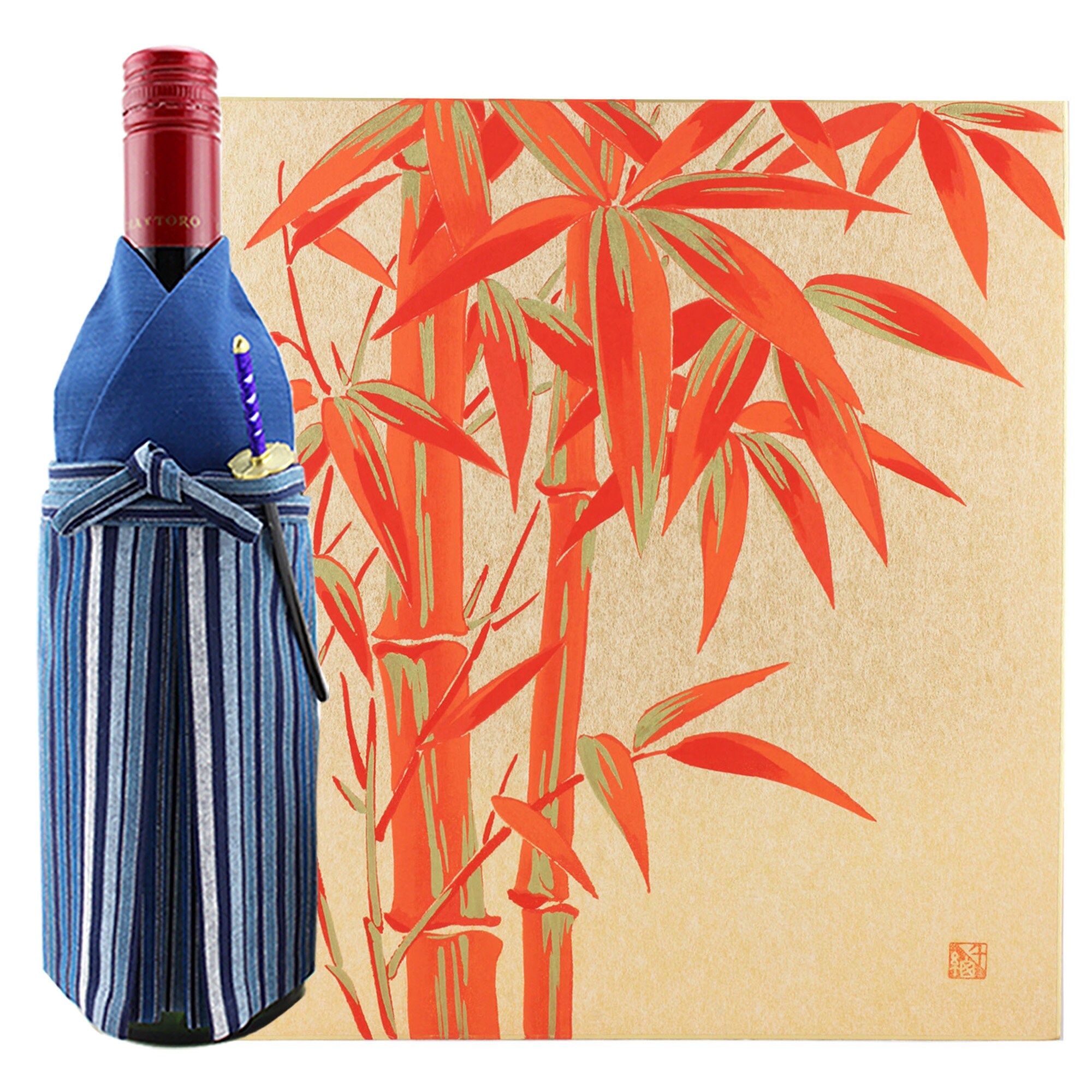 Bamboo Silk Screen, Shikishi Board, Japanese Art Print