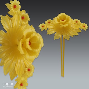 Chrysanthemum Kanzashi - Etsy display picture 2