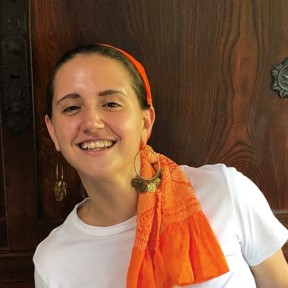 obiage, silk headscarf, japanese shibori silk head