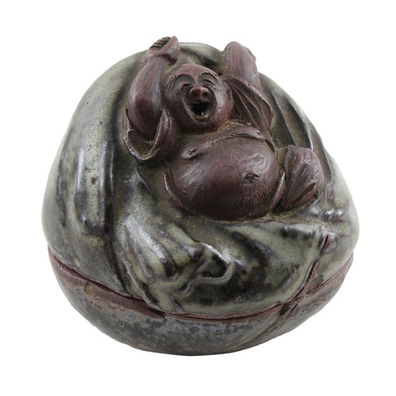 T793 香合 『歌本 香合』『清香窯 宮本翠浩 造』 共箱 茶道具 T793