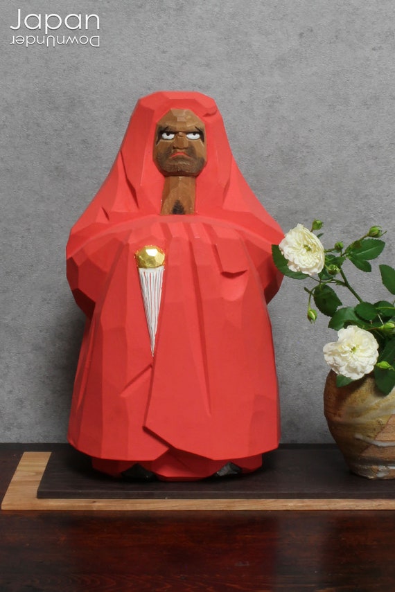 Vintage Japanese Hand Chiseled Red Wooden Daruma Doll Nara - Etsy 純正直販店 IS DARUMA room Voult GOD BLK Hoodie パーカー