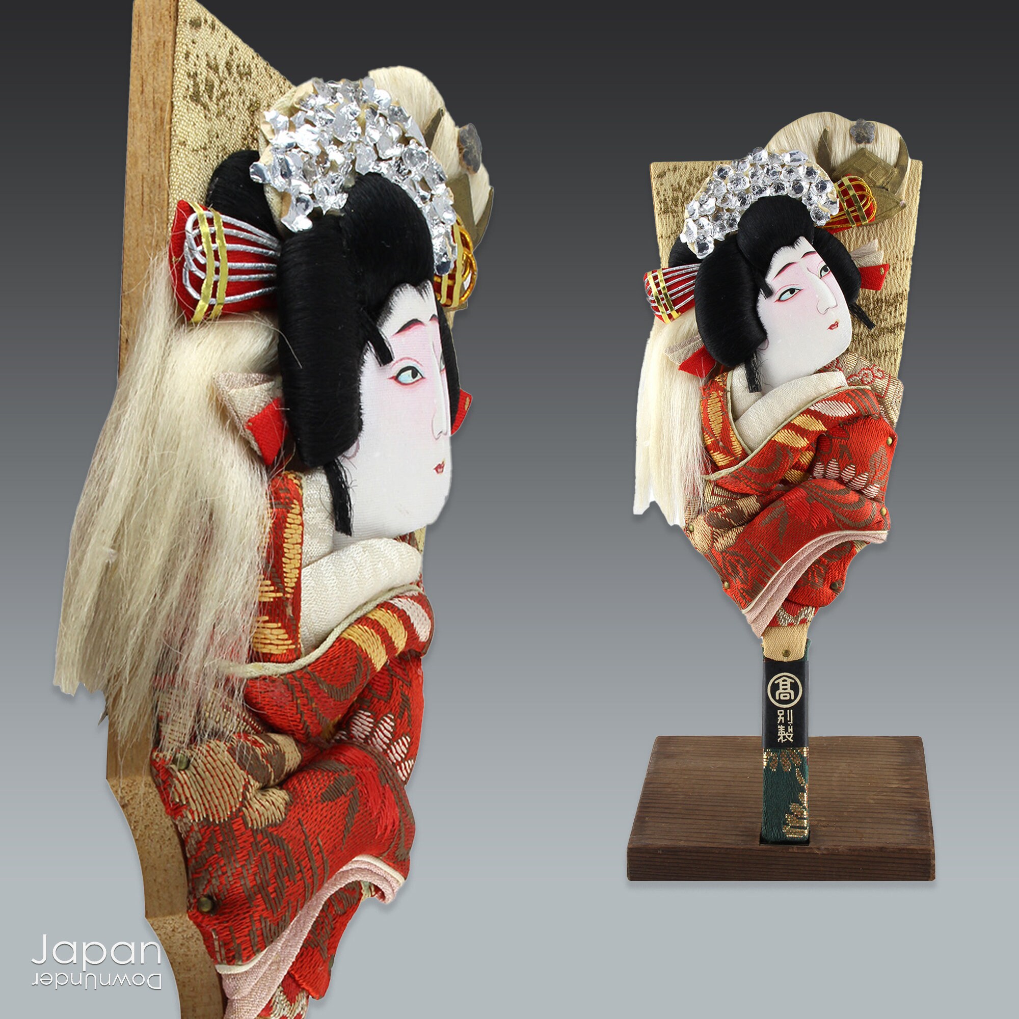 J-Life International Traditional Hand Fan Kabuki