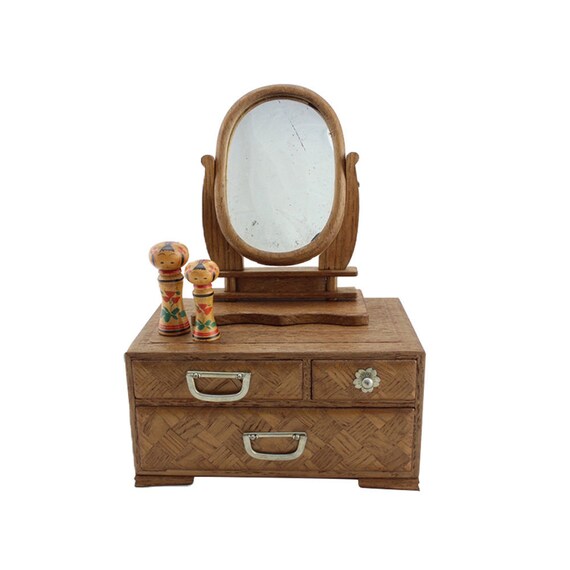 Japanese Dolls Miniature Vanity Japanese Furniture Japanese Etsy