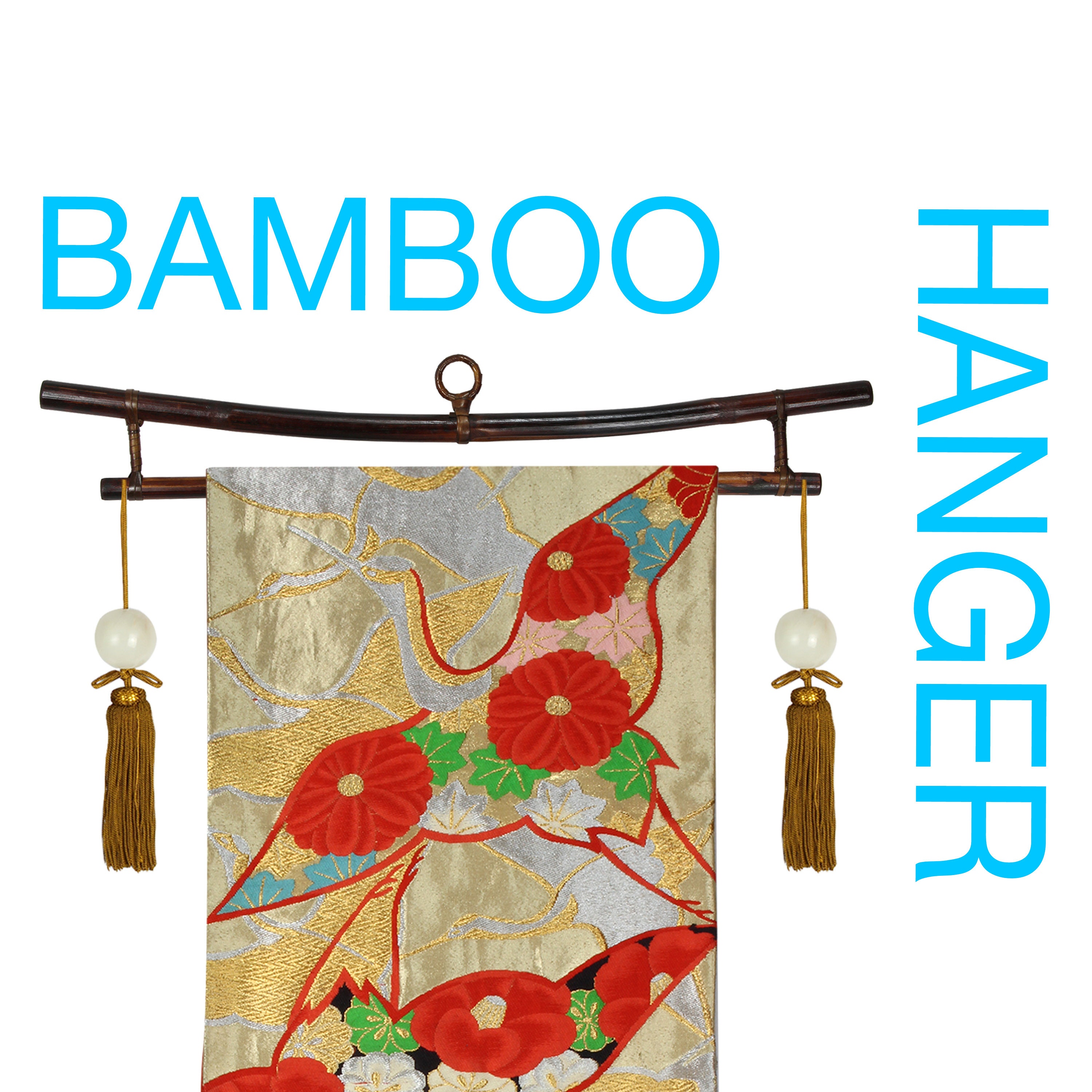Obi hanger bamboo hanger obi display hanger fabric hanger Etsy