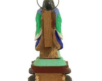 Antique Japanese Zushi Shrine: Kishimojin Guardian of Mothers