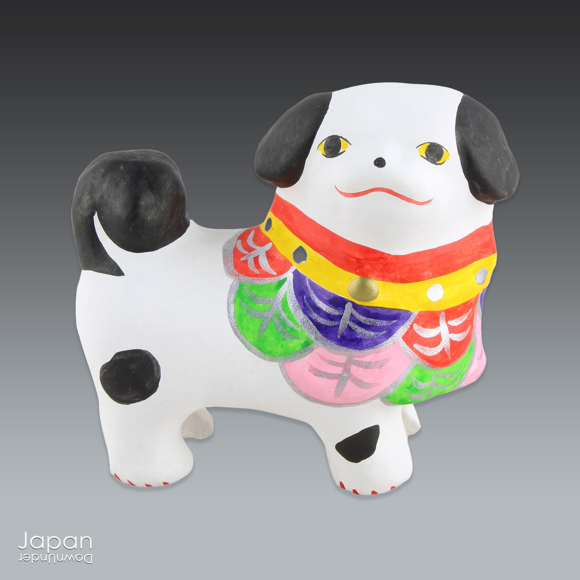 富山土人形 犬：日本の粘土製干支人形 - Etsy 日本