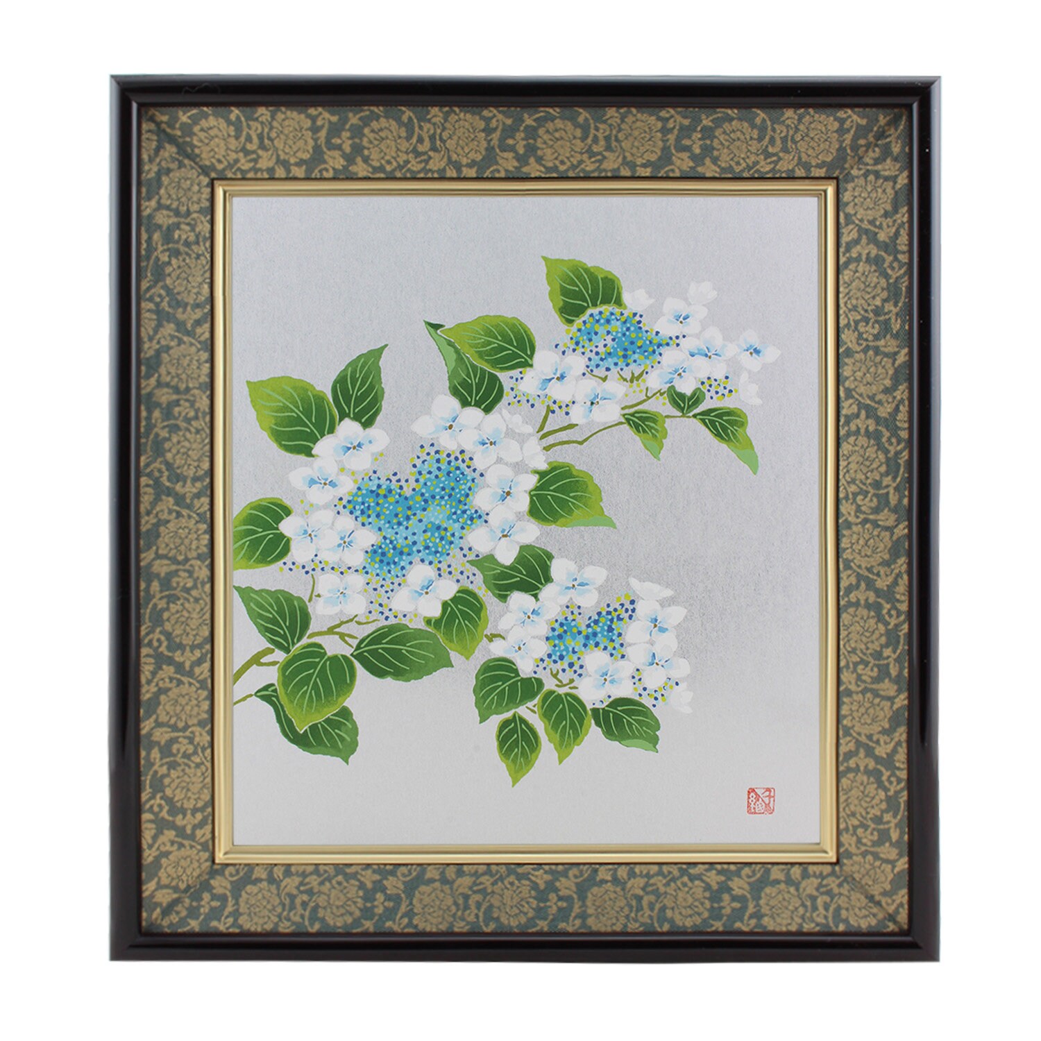 青漆【漆器 金彩蒔絵 花絵 漆 大鉢 φ23cm 】アンティークの通販