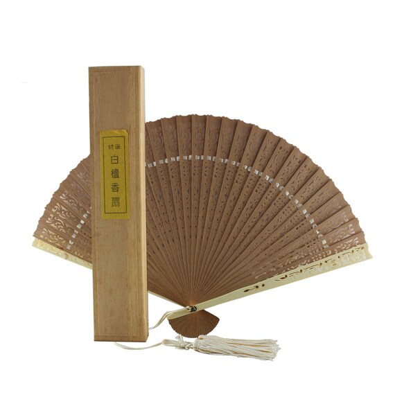wooden fan, sensu fan, sandalwood hand fan, japane