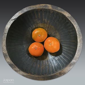 antique japanese hand carved wood tray - rare 1800’s silk heritage collectible