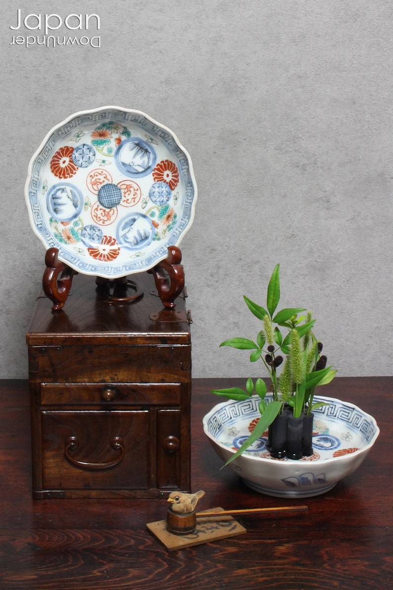 Pair of Antique Ko Imari Bowls Japanese Antique Imari Ko Etsy