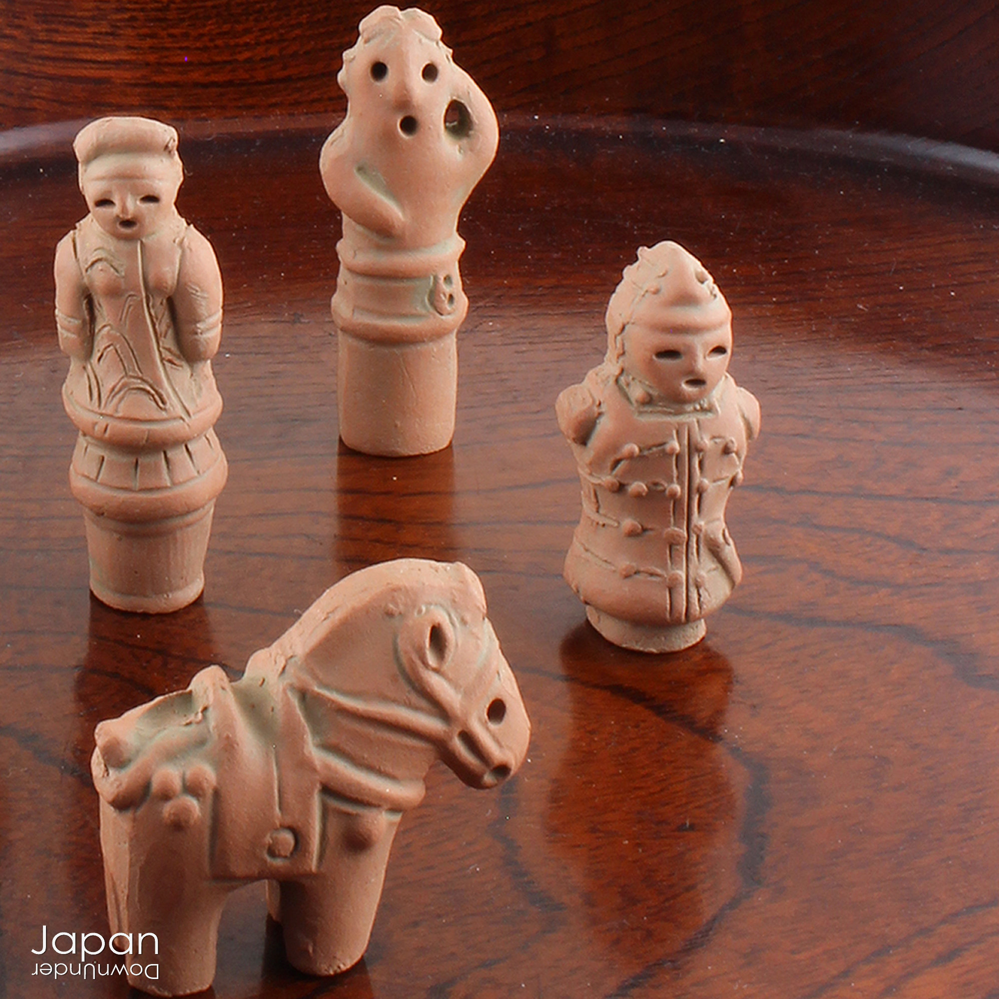 Miniature Japanese Terracotta Grave Figurines - Historical