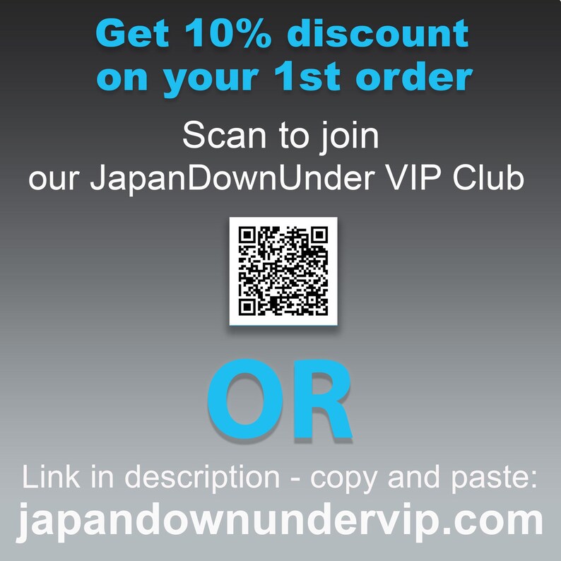 Love Japanese Style Like We Do?
Enjoy 10% off and early access to new finds - simply copy and paste this link into your browser (not valid with any other offer):
japandownundervip.com or scan the QR code.