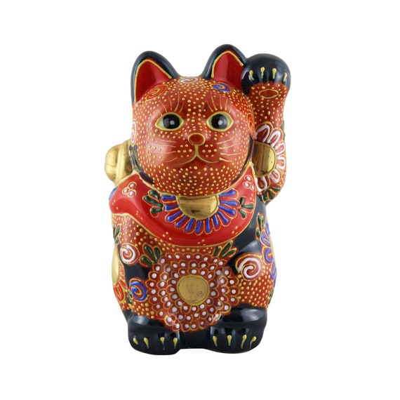 Maneki Neko Red Kutani Maneki Neko 