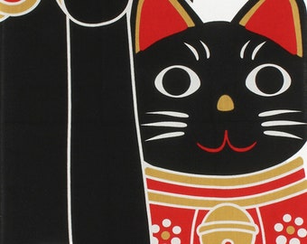 Maneki Neko Tenugui: Japanese Lucky Cat Cotton Towel