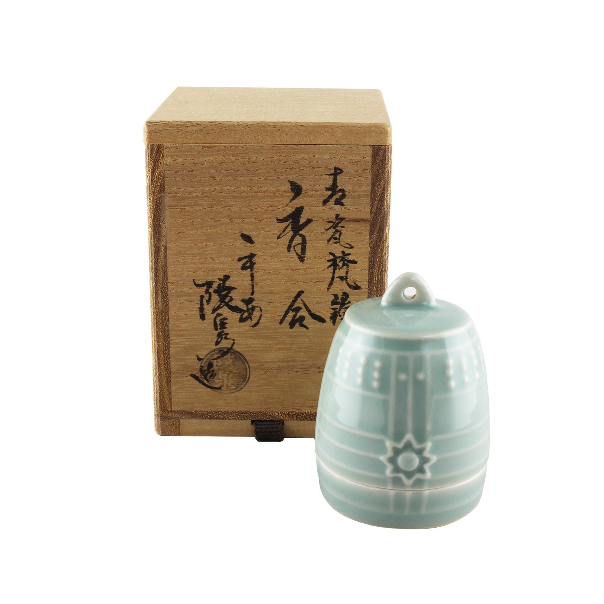 Temple bell incense box japanese incense holder bonsho kogo Etsy