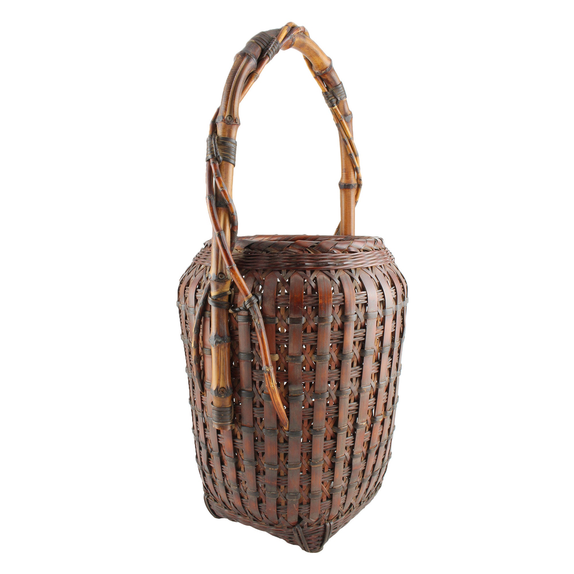 Japanese basket ikebana vases hand woven basket ikebana Etsy