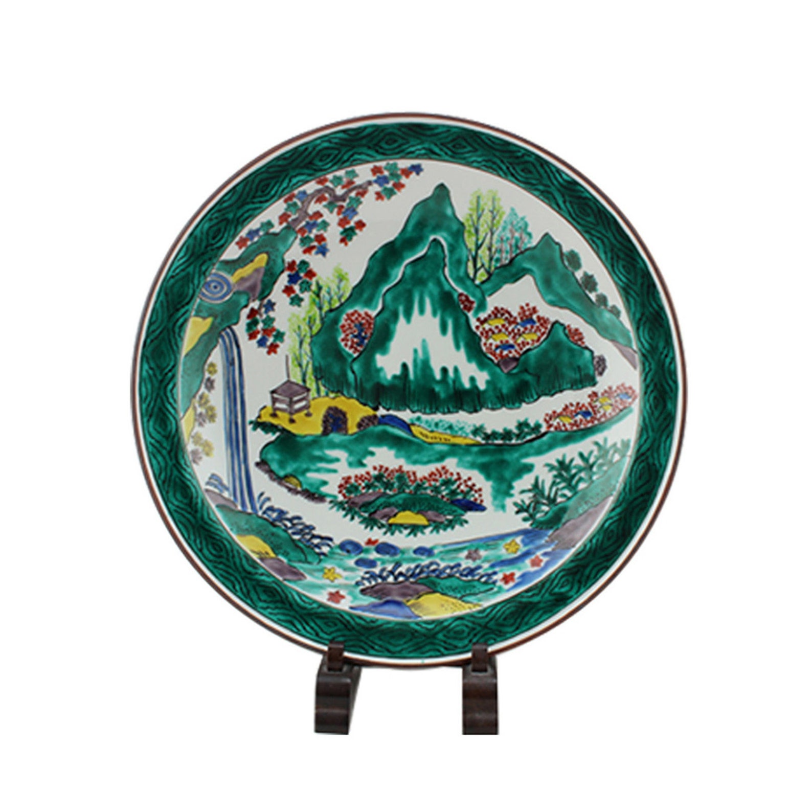 Kutani Ware Kutani Ware Plate Japanese Ceramics Vintage Etsy