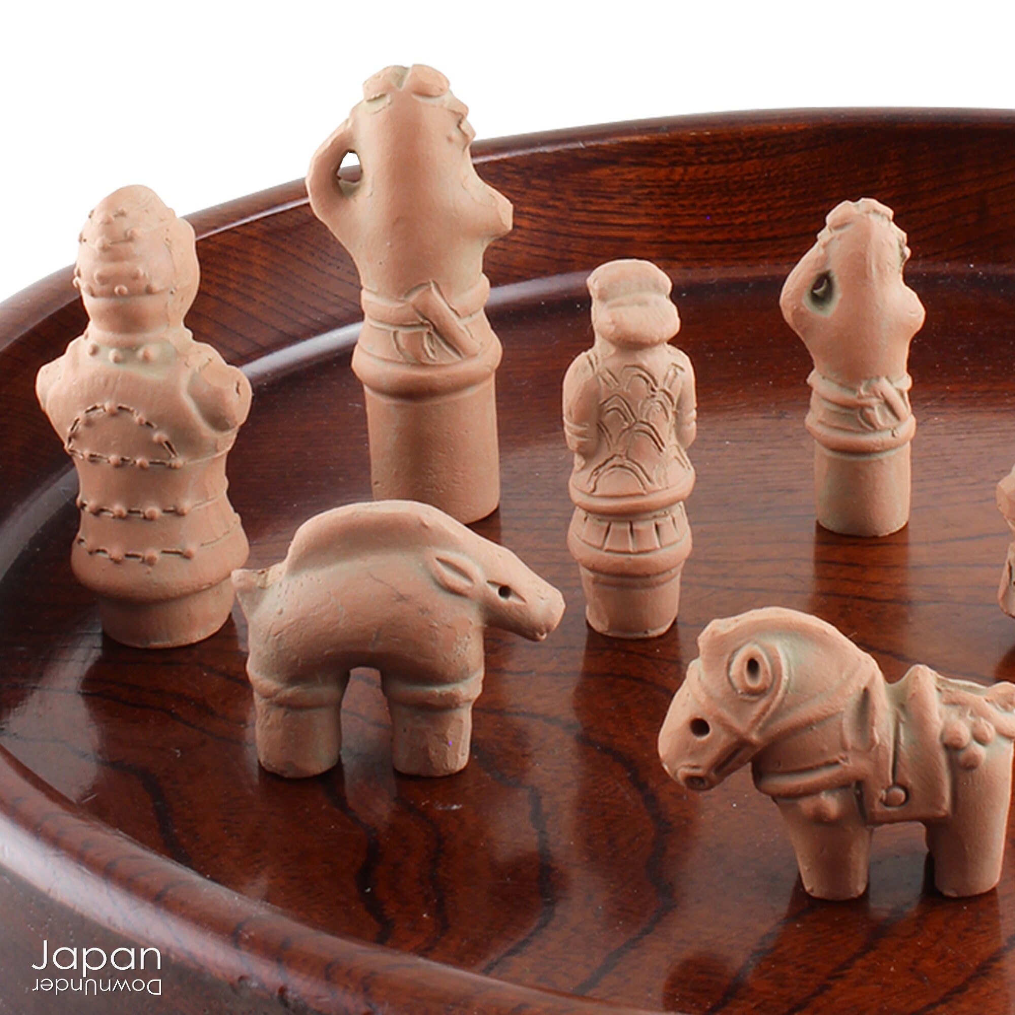 Miniature Japanese Terracotta Grave Figurines - Historical