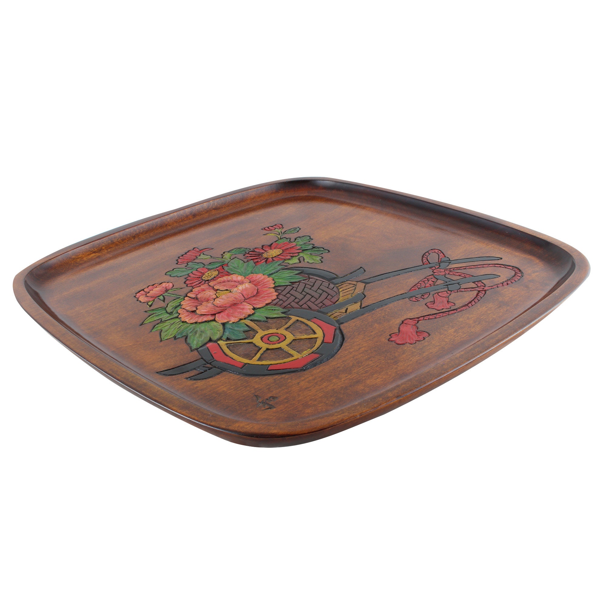 Japanese lacquer serving tray sanuki lacquer tray japanese Etsy