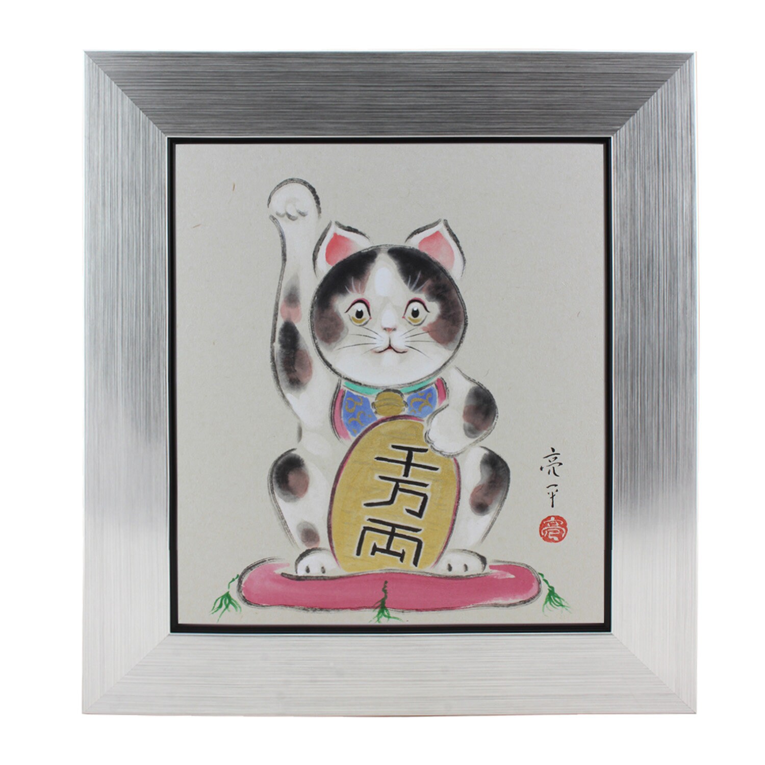 楽天市場】油彩画 SM号 絵画 仔猫・3 星野歩 手描き 額付き