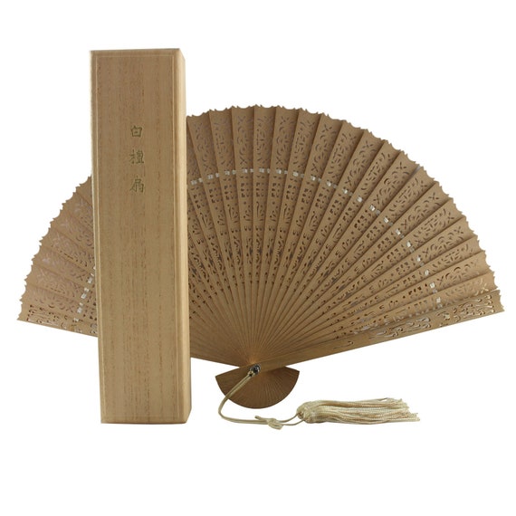 wooden fan, sensu fan, sandalwood hand fan, japane