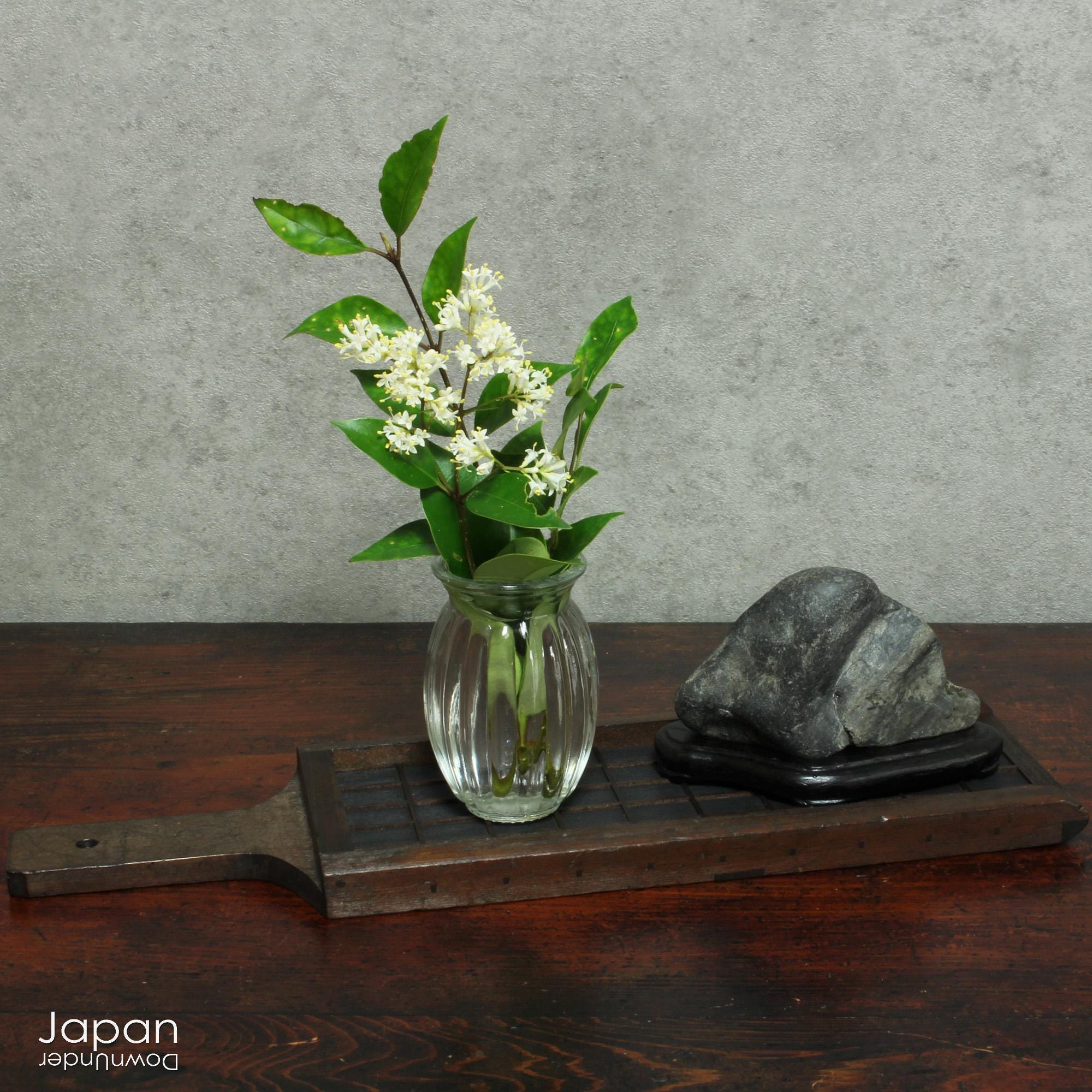 Japanese Miniature Suiseki Viewing Stone on Handcrafted Wood