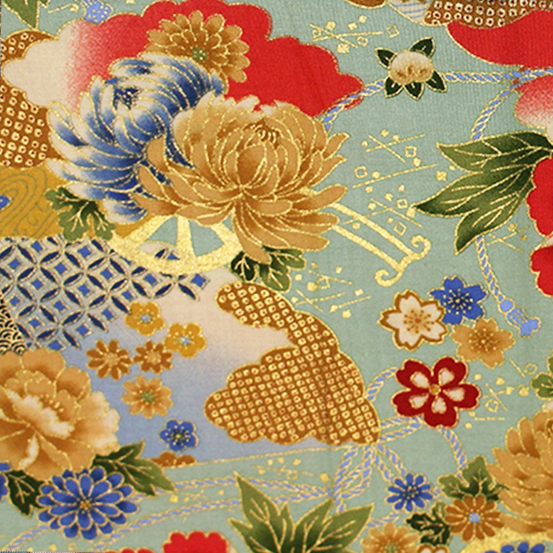 Japanese fabric japanese cotton cherry blossom print Etsy