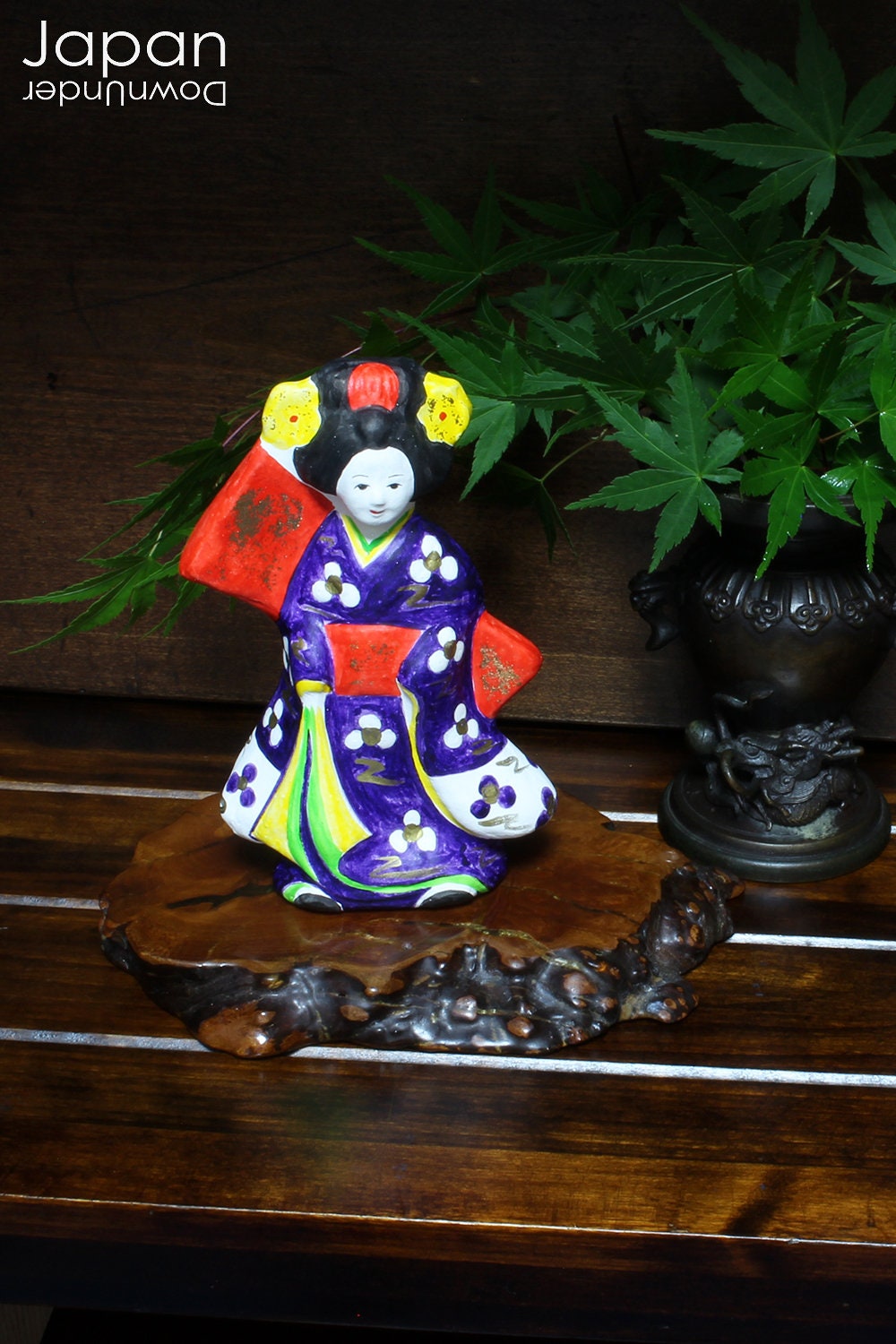 Toyama Tsuchi Ningyo Clay Doll: Japanese Kimono Lady Folk Art - Etsy