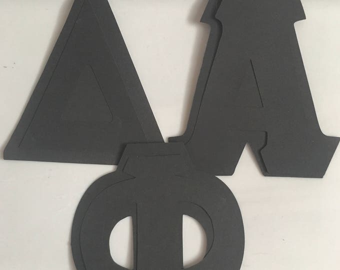Traceable Greek Letter Stencils Set of 3 Reusable Letters Etsy