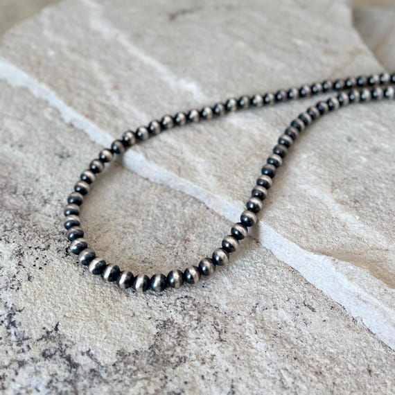 6 mm ナバホスタイルのシルバーチェーン 925 スターリングシルバー 南