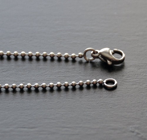 30ft Stainless Steel Ball Chain Roll With Connectors | 3.2mm Bead Chain For Dog Tags, Jewelry, Keychains