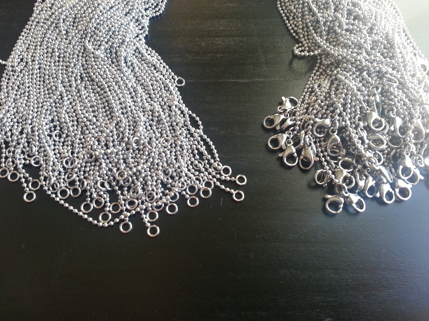Stainless Steel Ball Chain Necklace - 30 Inch Chain - Wholesale - Bulk ...