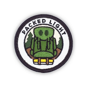 Adulting Merit Badge Embroidered Iron-On Patch (Packed Light) Designed For Life&#39;s Noteworthy Achievements