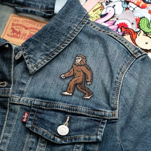 Bigfoot Sasquatch Embroidered Iron-On Patch