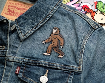 Bigfoot Sasquatch Embroidered Iron-On Patch