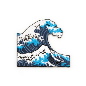 Great Ocean Wave Embroidered Iron-on Patch - Etsy