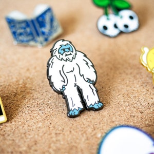 Yeti Grumpy Abominable Snowman Hard Enamel Lapel Pin