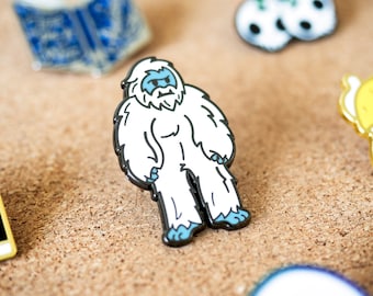Yeti Grumpy Abominable Snowman Hard Enamel Lapel Pin